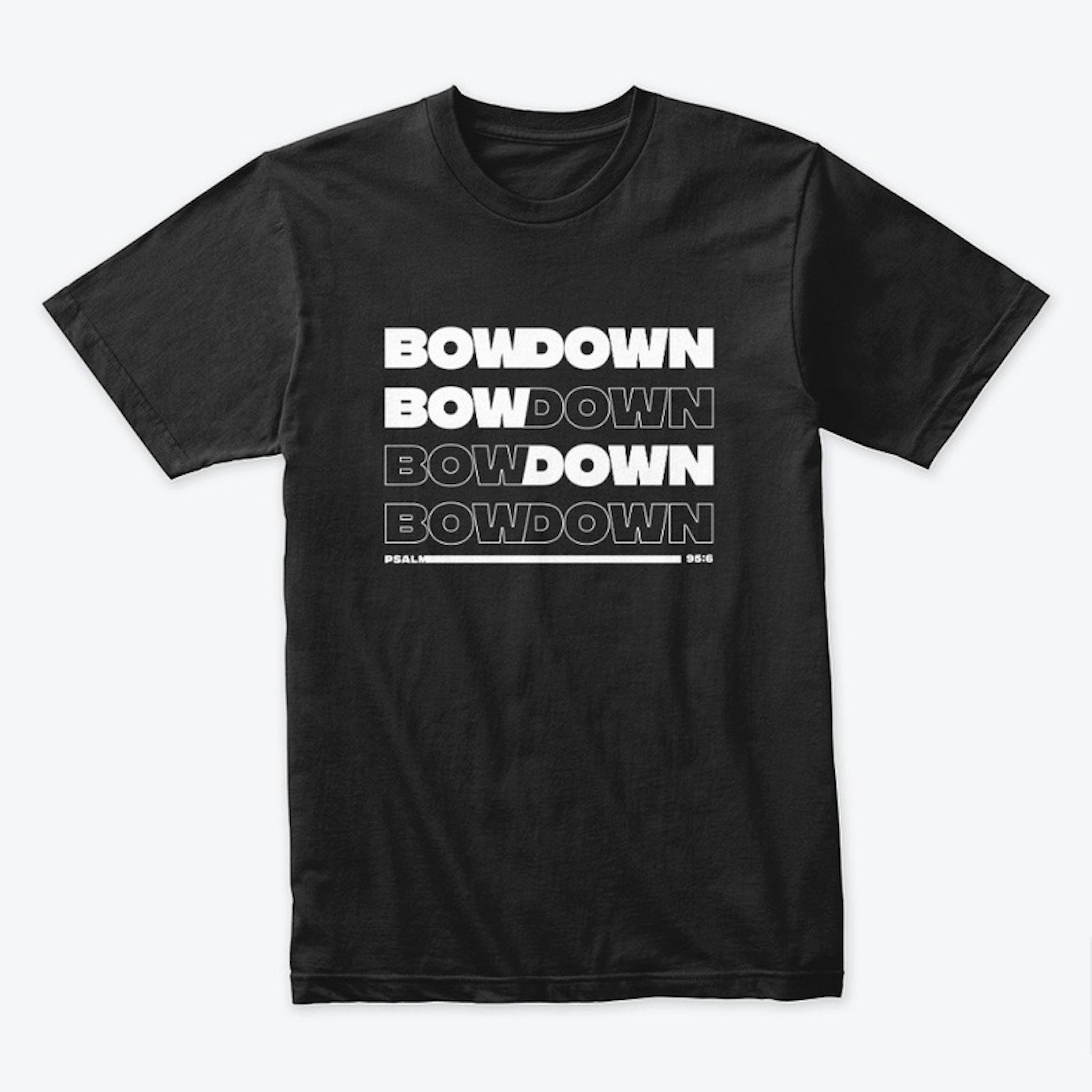 Premium Bow Down Tee (Black)